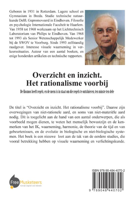 Achterkant van Overzicht en inzicht. Het rationalisme voorbij