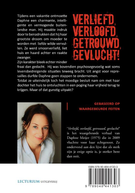 Achterkant van Verliefd, verloofd, getrouwd, gevlucht!