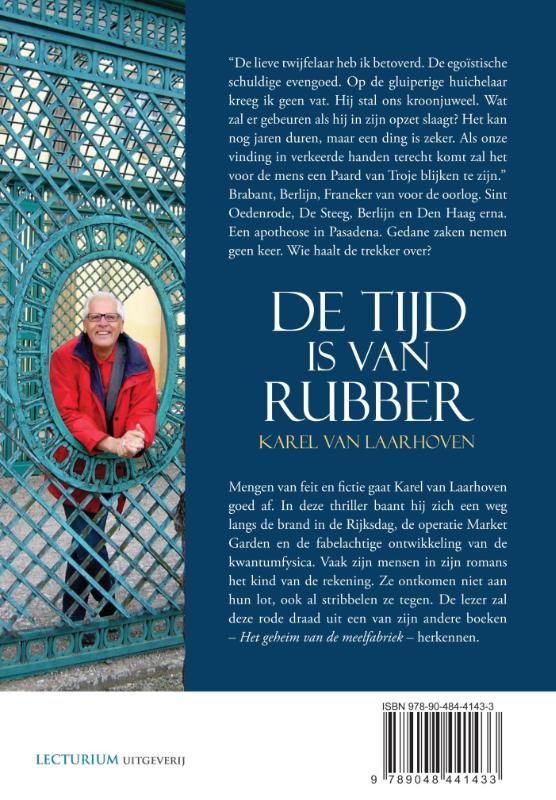 Achterkant van De tijd is van rubber
