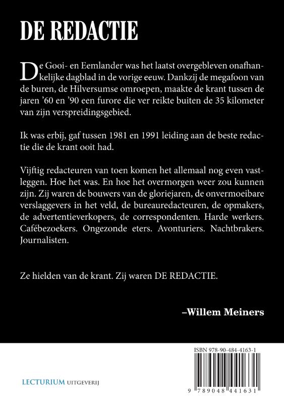 Achterkant van De Redactie