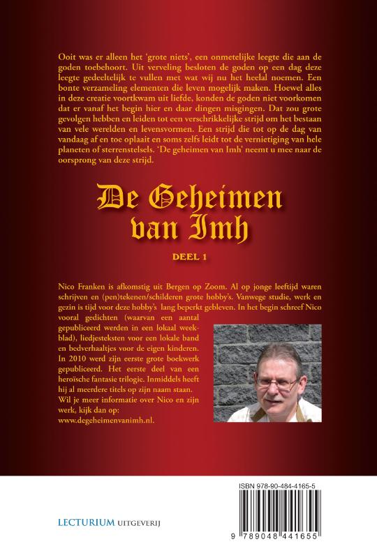 Achterkant van De Geheimen van Imh - deel 1