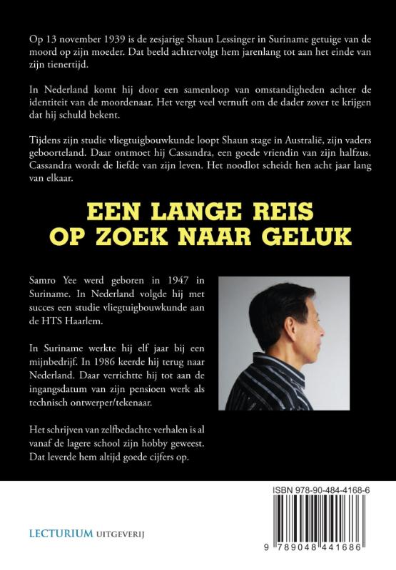 Achterkant van Een lange reis op zoek naar geluk