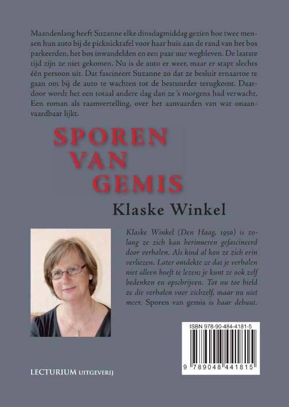 Achterkant van Sporen van gemis