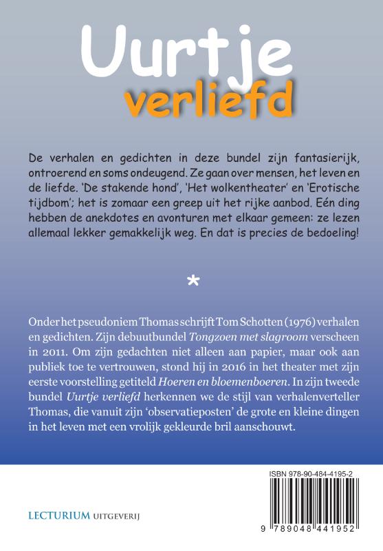Achterkant van Uurtje verliefd