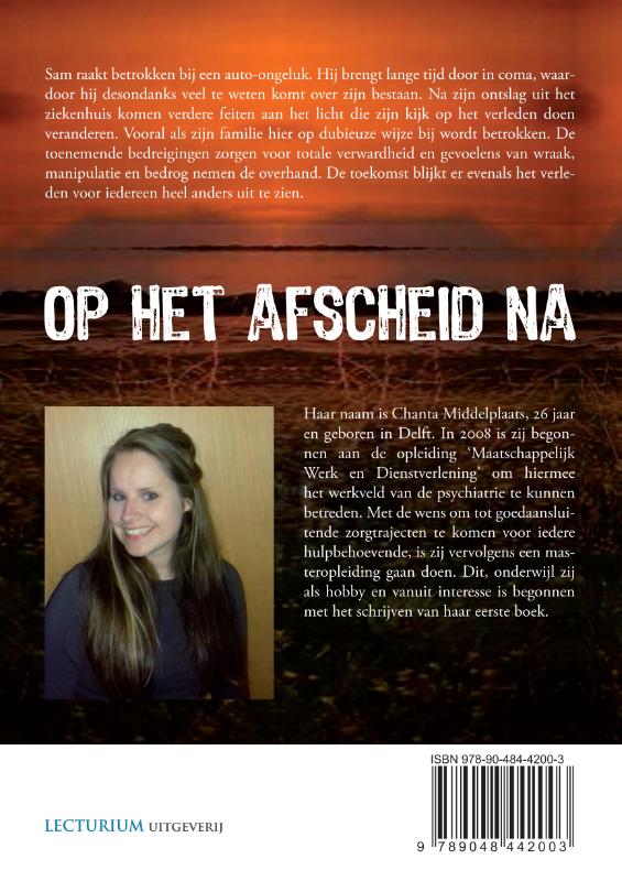 Achterkant van Op het afscheid na