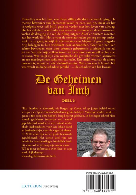 Achterkant van De Geheimen van Imh - deel 2