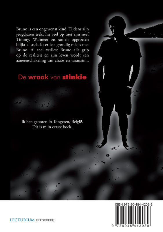 Achterkant van De wraak van stinkie