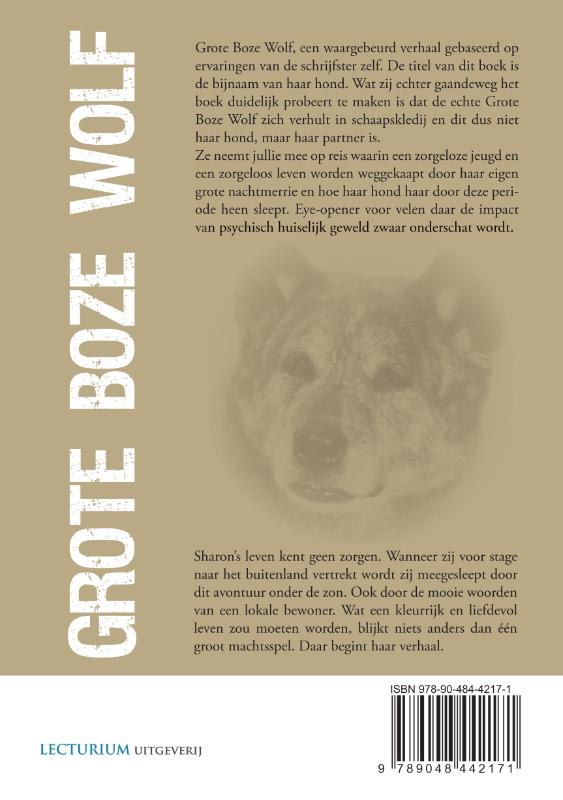 Achterkant van Grote boze wolf