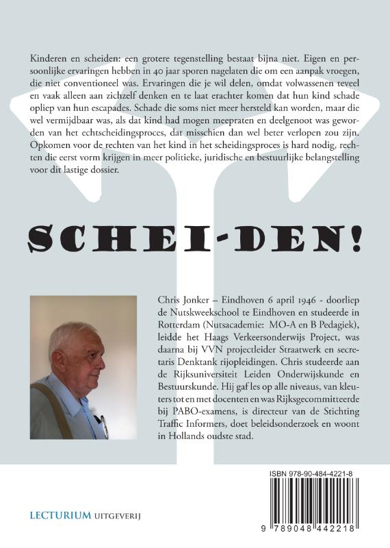 Achterkant van Schei-den!