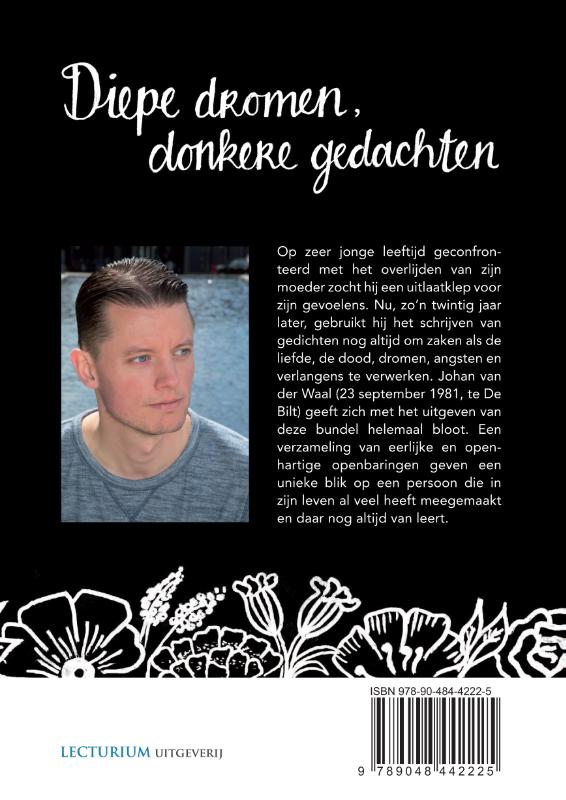 Achterkant van Diepe dromen, donkere gedachten