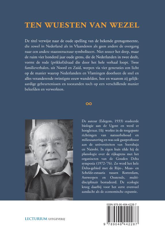 Achterkant van Ten Wuesten van Wezel