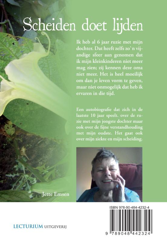 Achterkant van Scheiden doet lijden