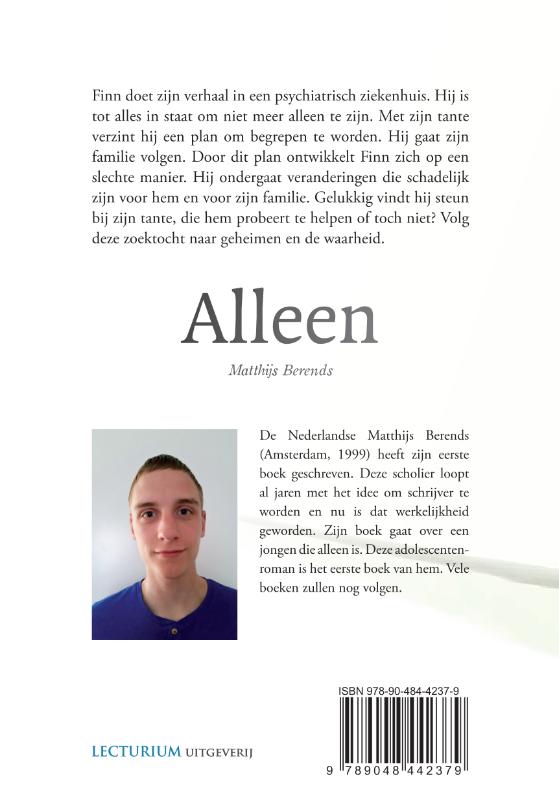 Achterkant van Alleen