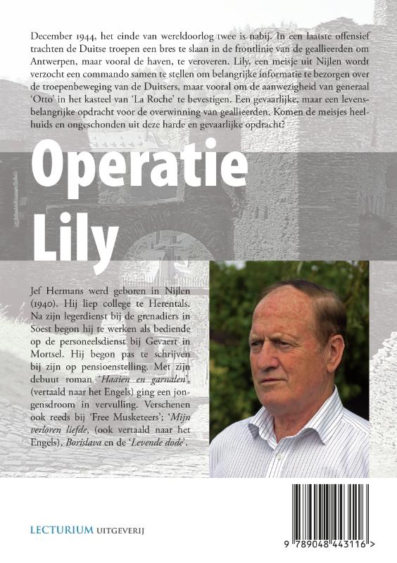 Achterkant van Operatie Lily