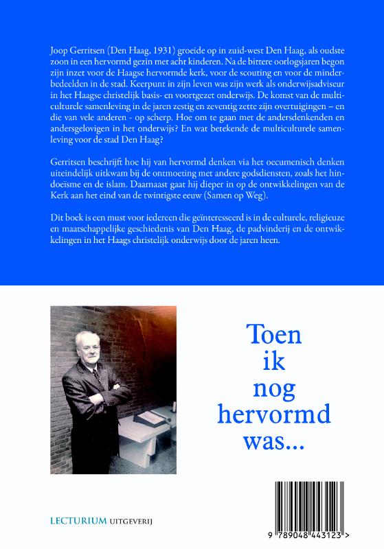 Achterkant van Toen ik nog hervormd was...