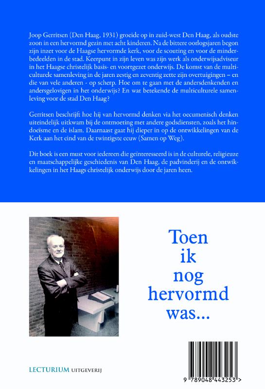Achterkant van Toen ik nog hervormd was...