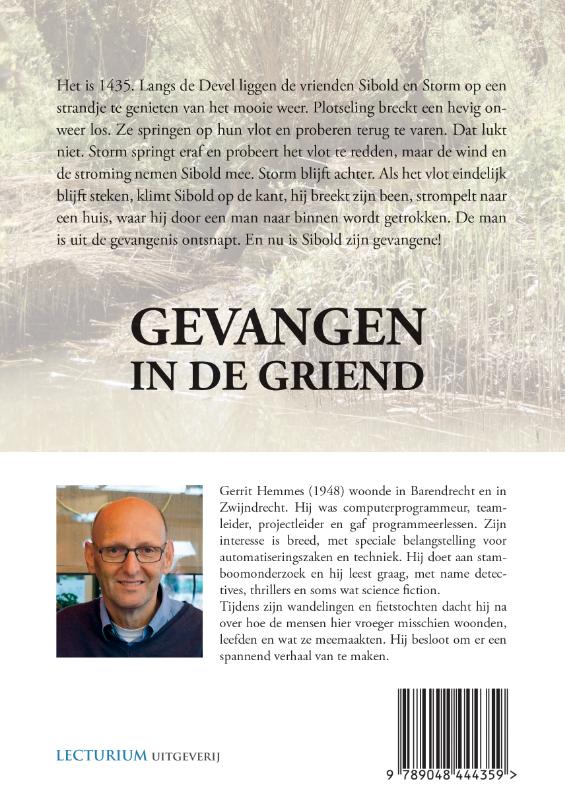 Achterkant van Gevangen in de griend