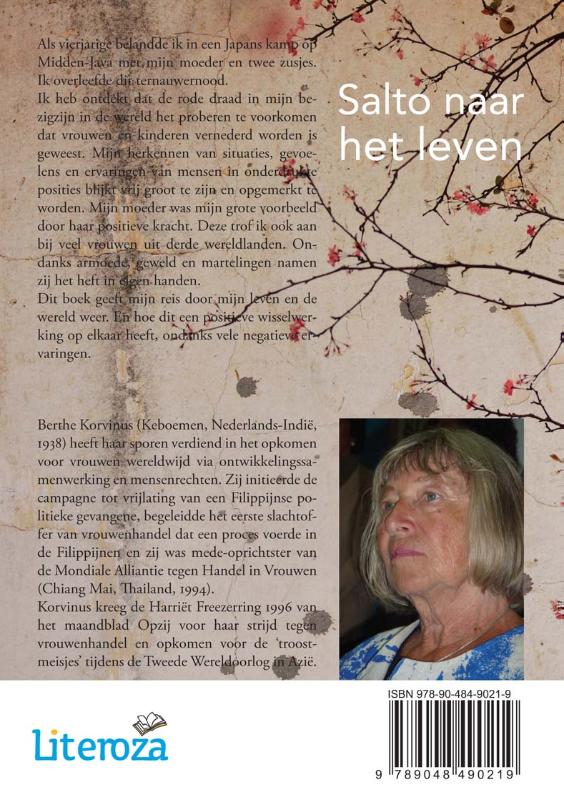 Achterkant van Salto naar het leven