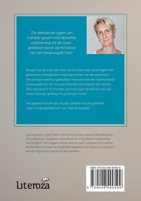 Achterkant van Spugen op de tosti van Hans