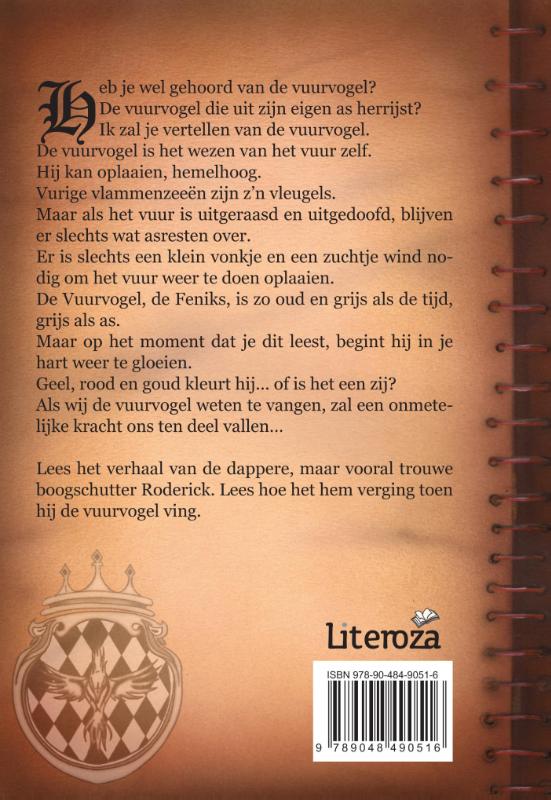 Achterkant van De gouden veer van de Vuurvogel