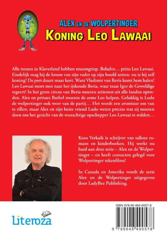 Achterkant van Alex en de Wolpertinger - Koning Leo Lawaai