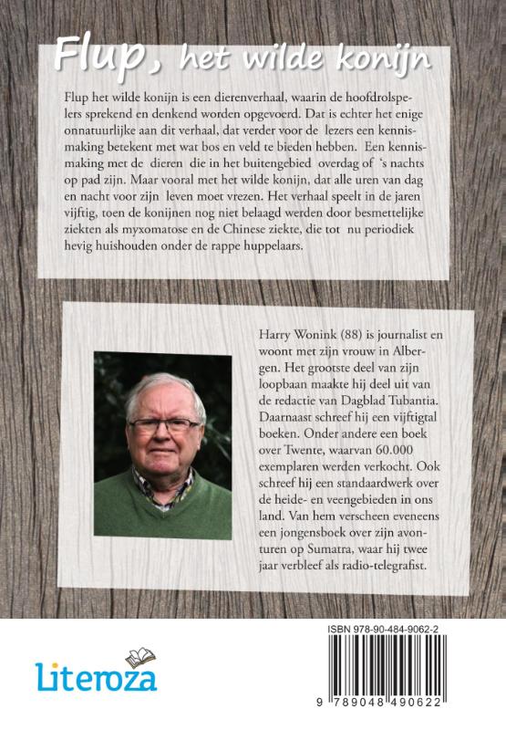 Achterkant van Flup, het wilde konijn