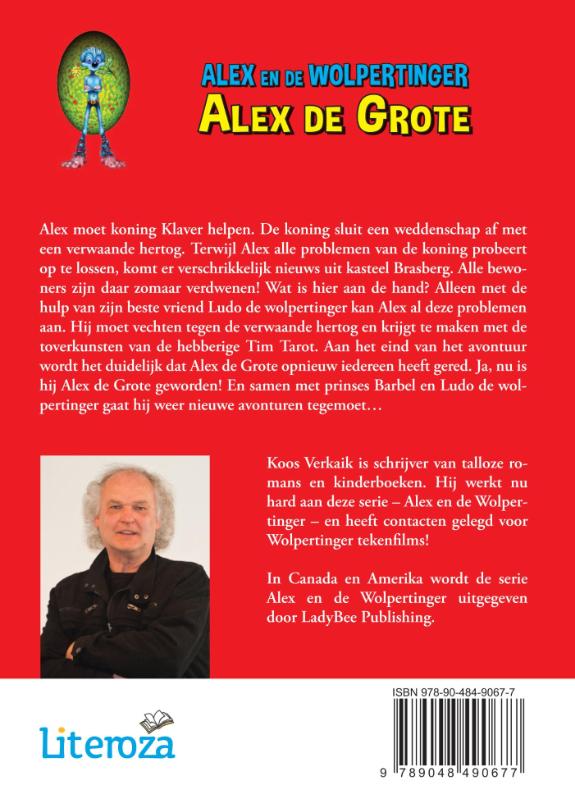 Achterkant van Alex en de Wolperting - Alex de Grote