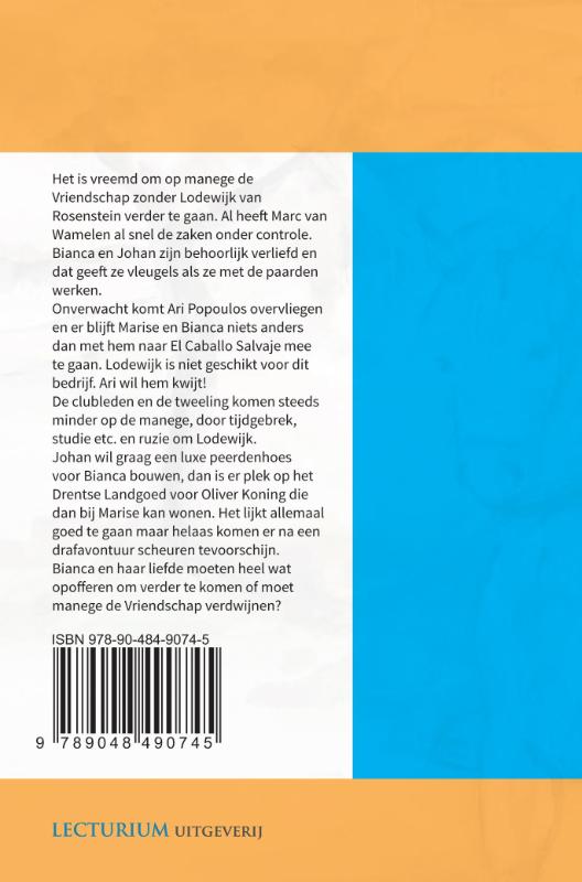 Achterkant van Bianca in zwaar weer