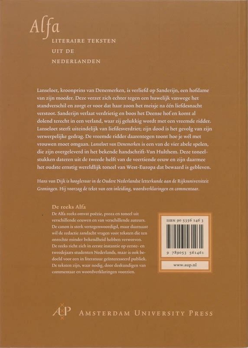 Achterkant van Lanseloet van Denemerken