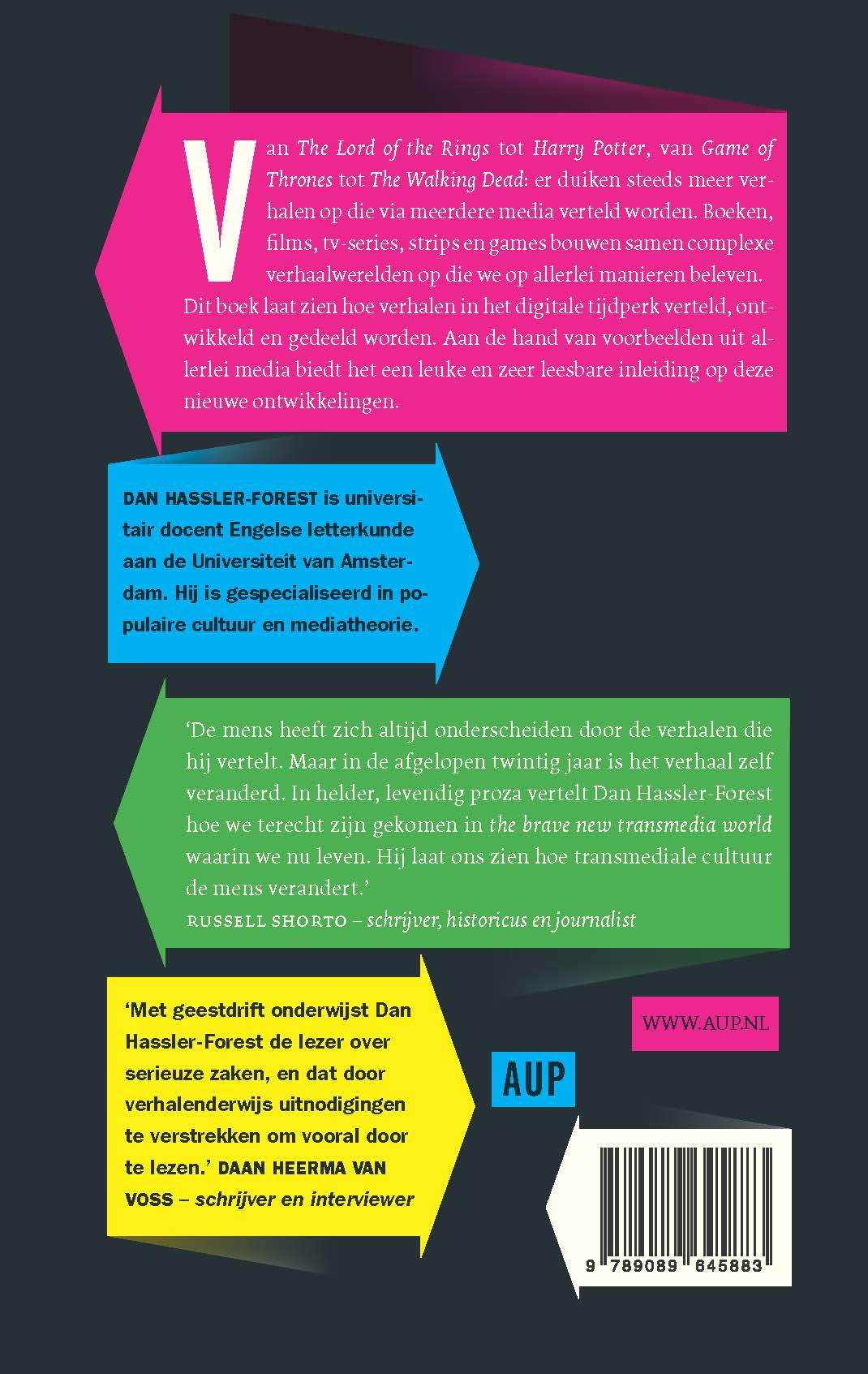 Achterkant van Transmedia