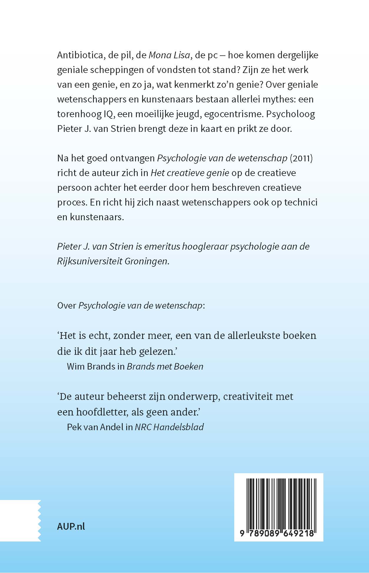 Achterkant van Het creatieve genie