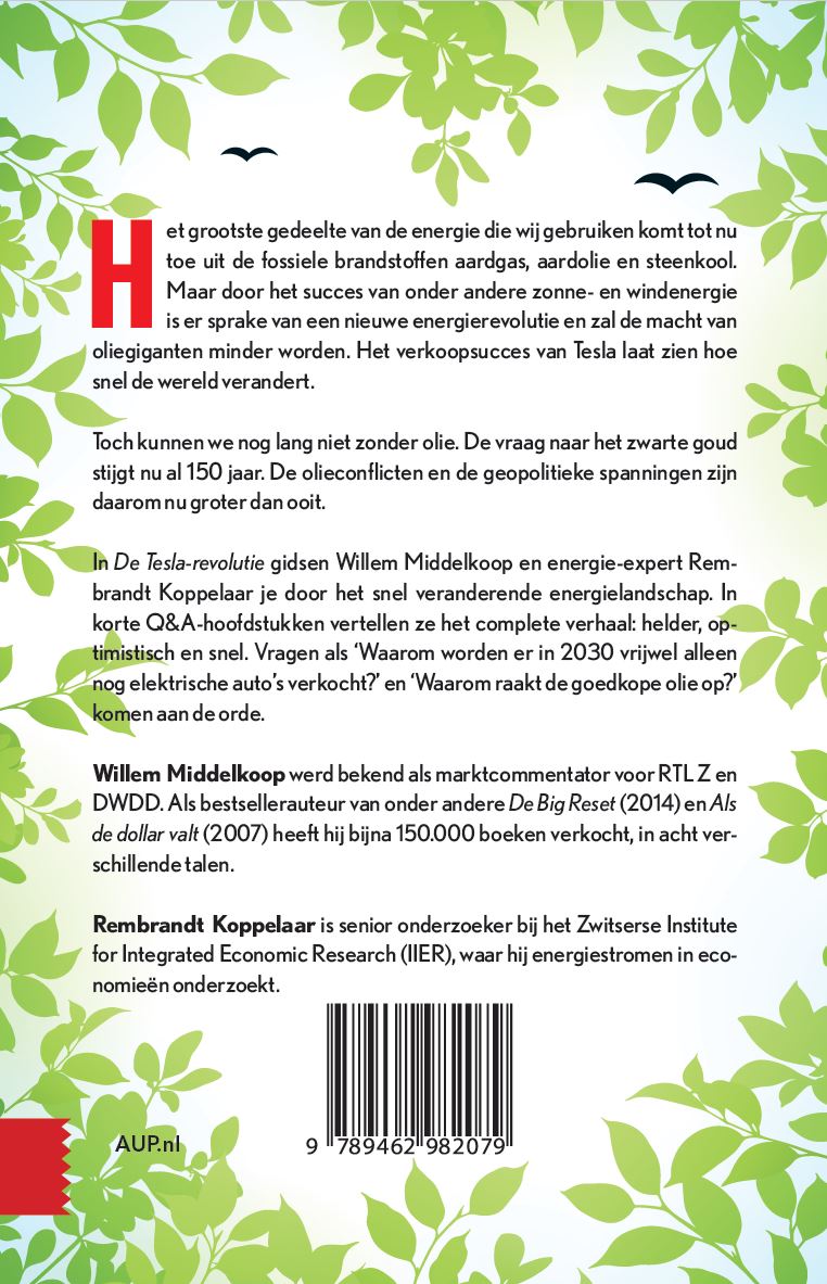 Achterkant van De TESLA-revolutie