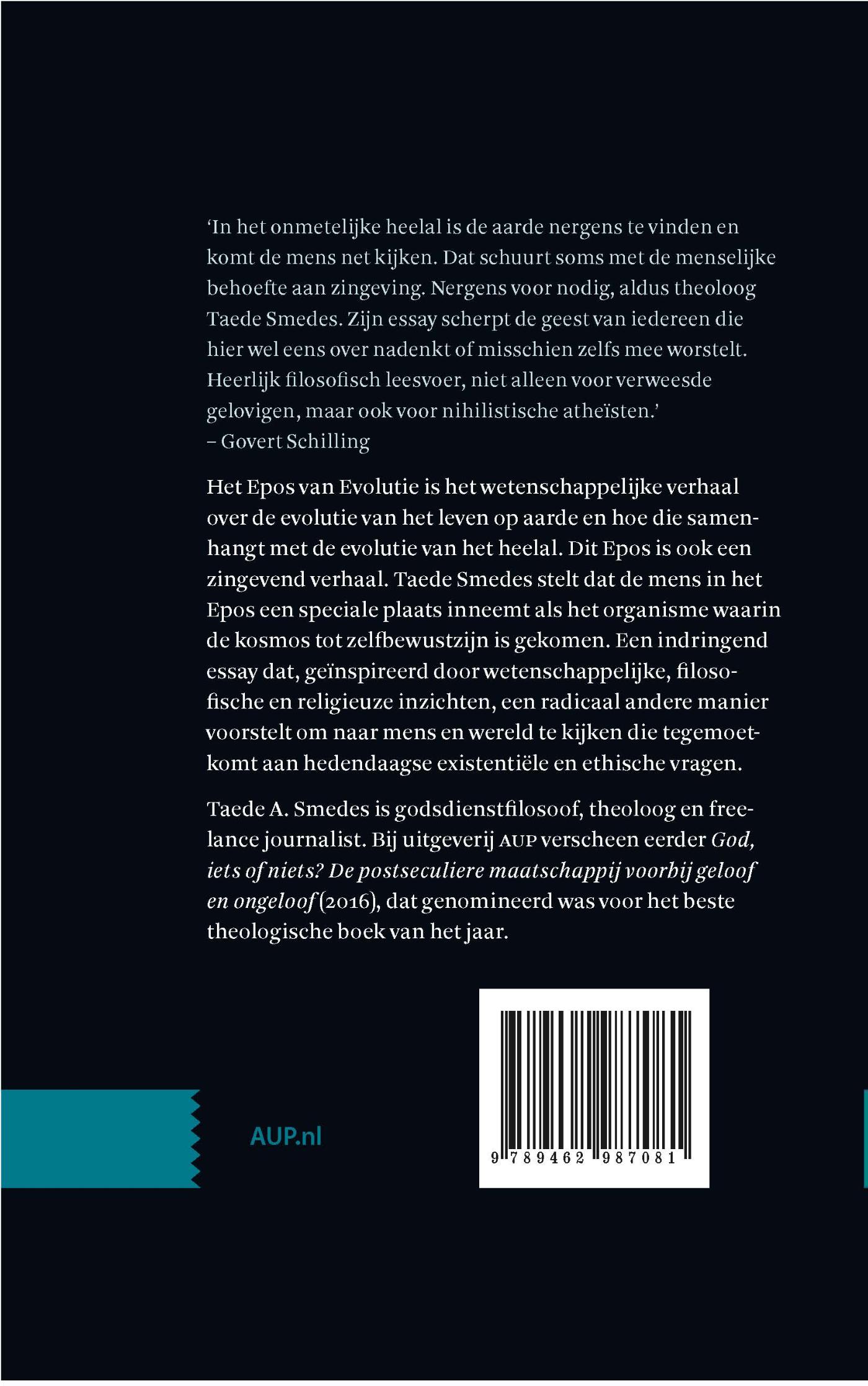 Achterkant van Thuis in de kosmos