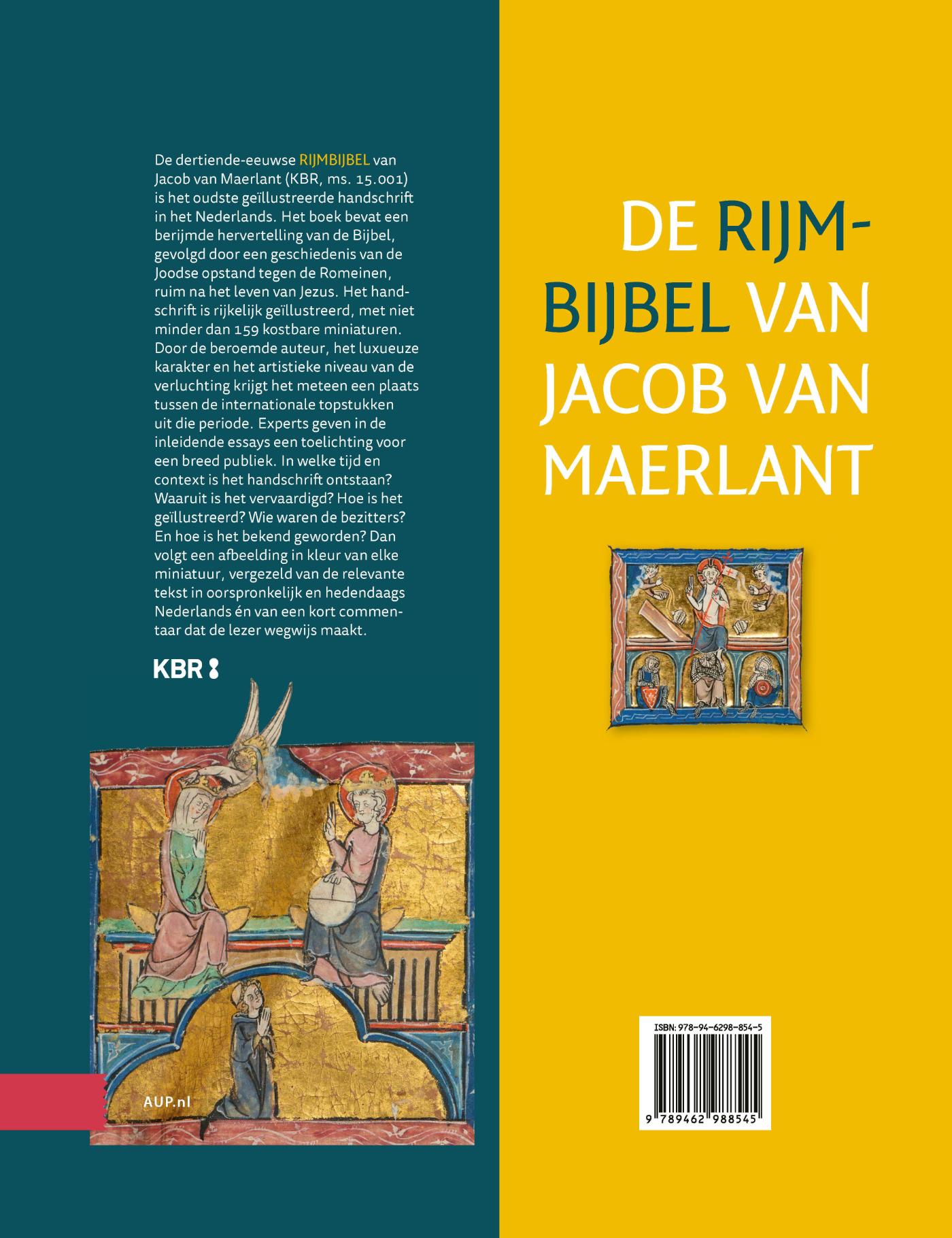 Achterkant van De Rijmbijbel van Jacob van Maerlant