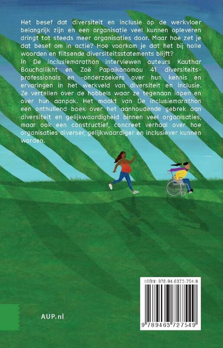 Achterkant van De inclusiemarathon