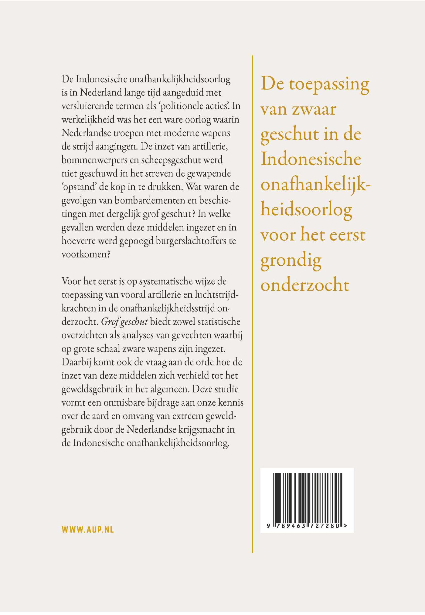 Achterkant van Grof geschut