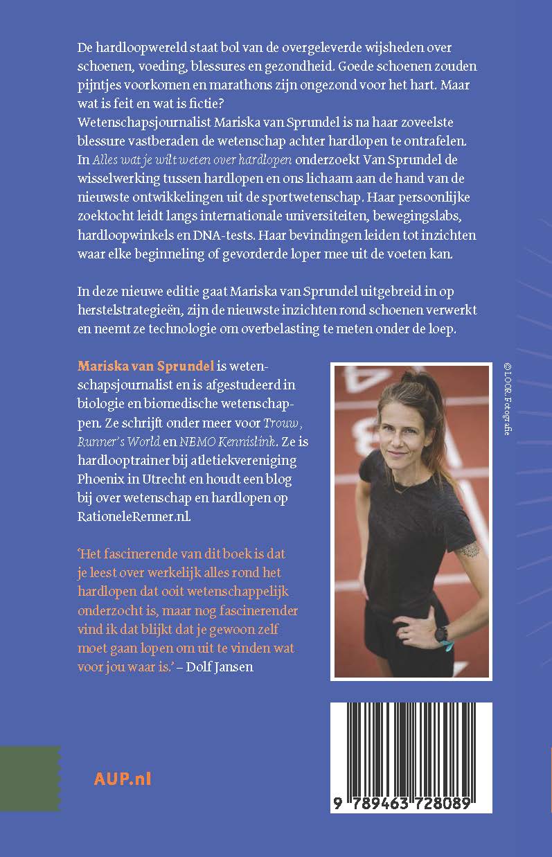 Achterkant van Alles wat je wilt weten over hardlopen