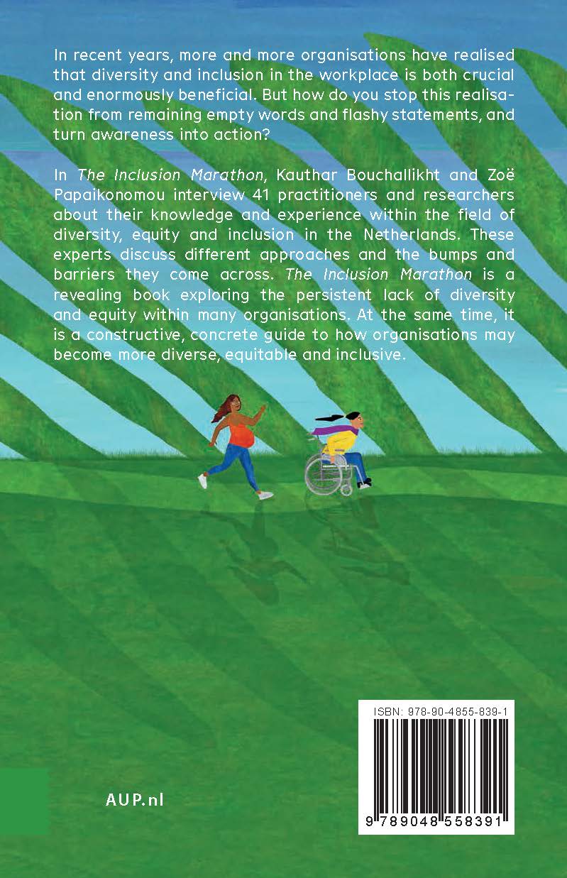 Achterkant van The Inclusion Marathon