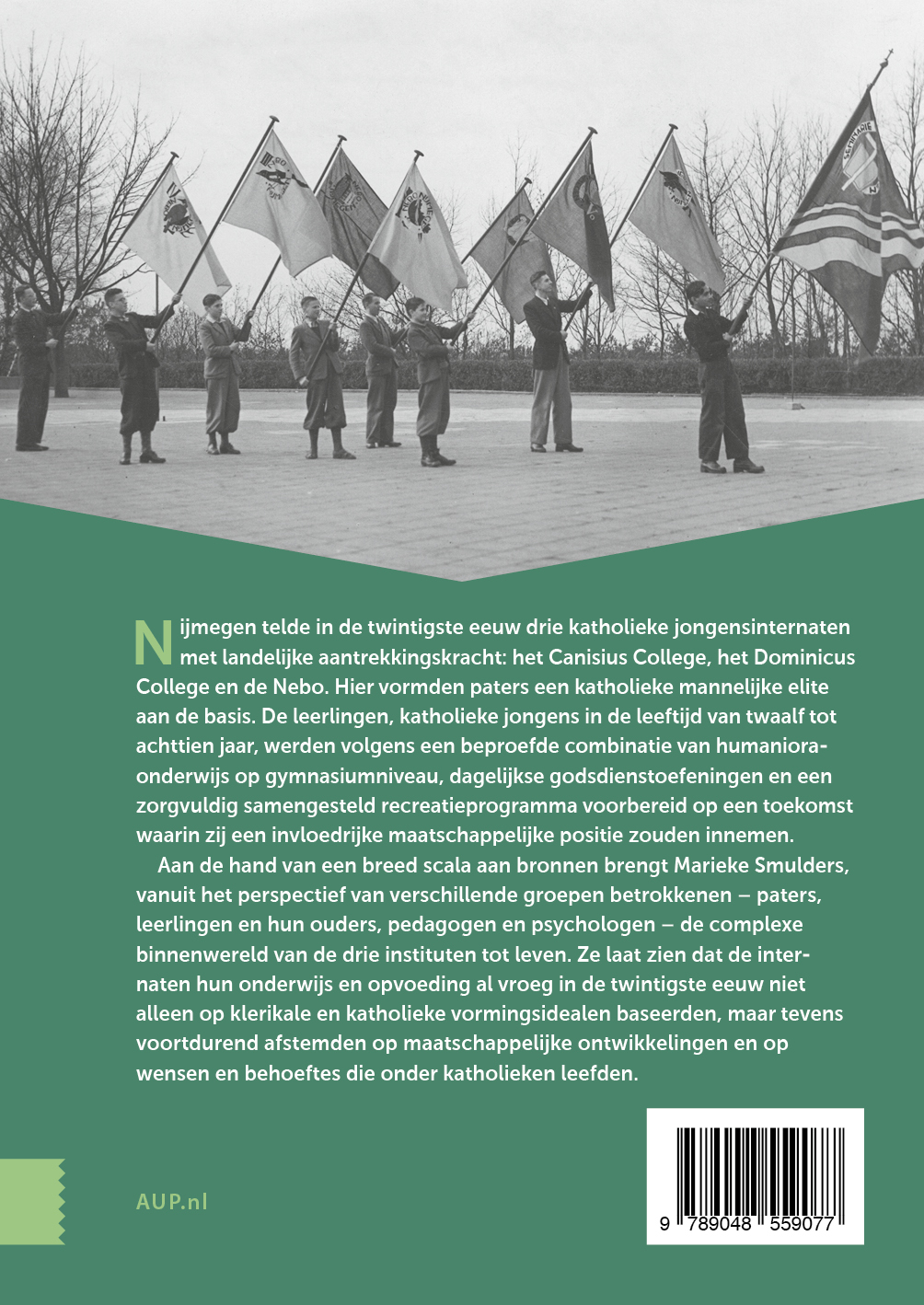 Achterkant van Voor het hogere bestemd