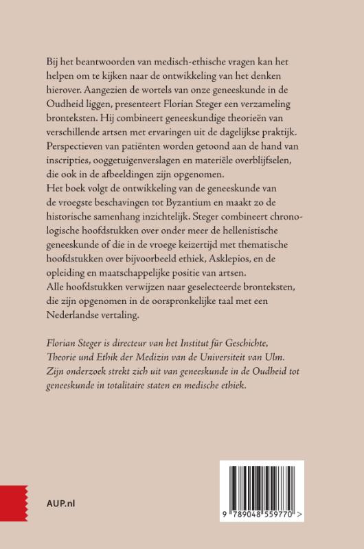 Achterkant van Geneeskunde in de oudheid