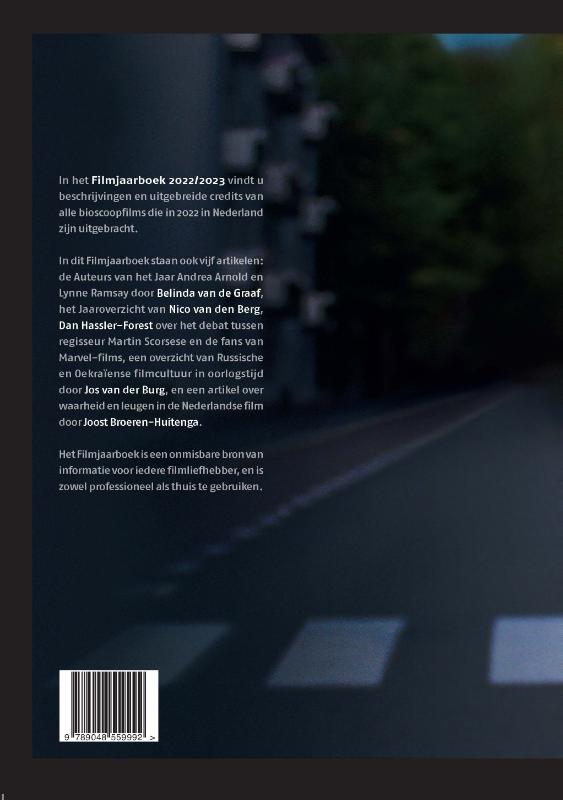 Achterkant van Filmjaarboek 2022/2023