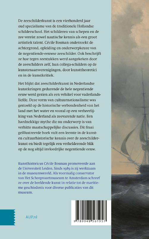 Achterkant van De Nederlandse zeeschilderkunst in de negentiende eeuw