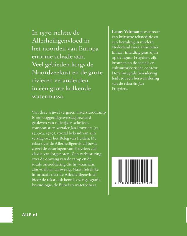 Achterkant van De Watersnoodramp van 1570