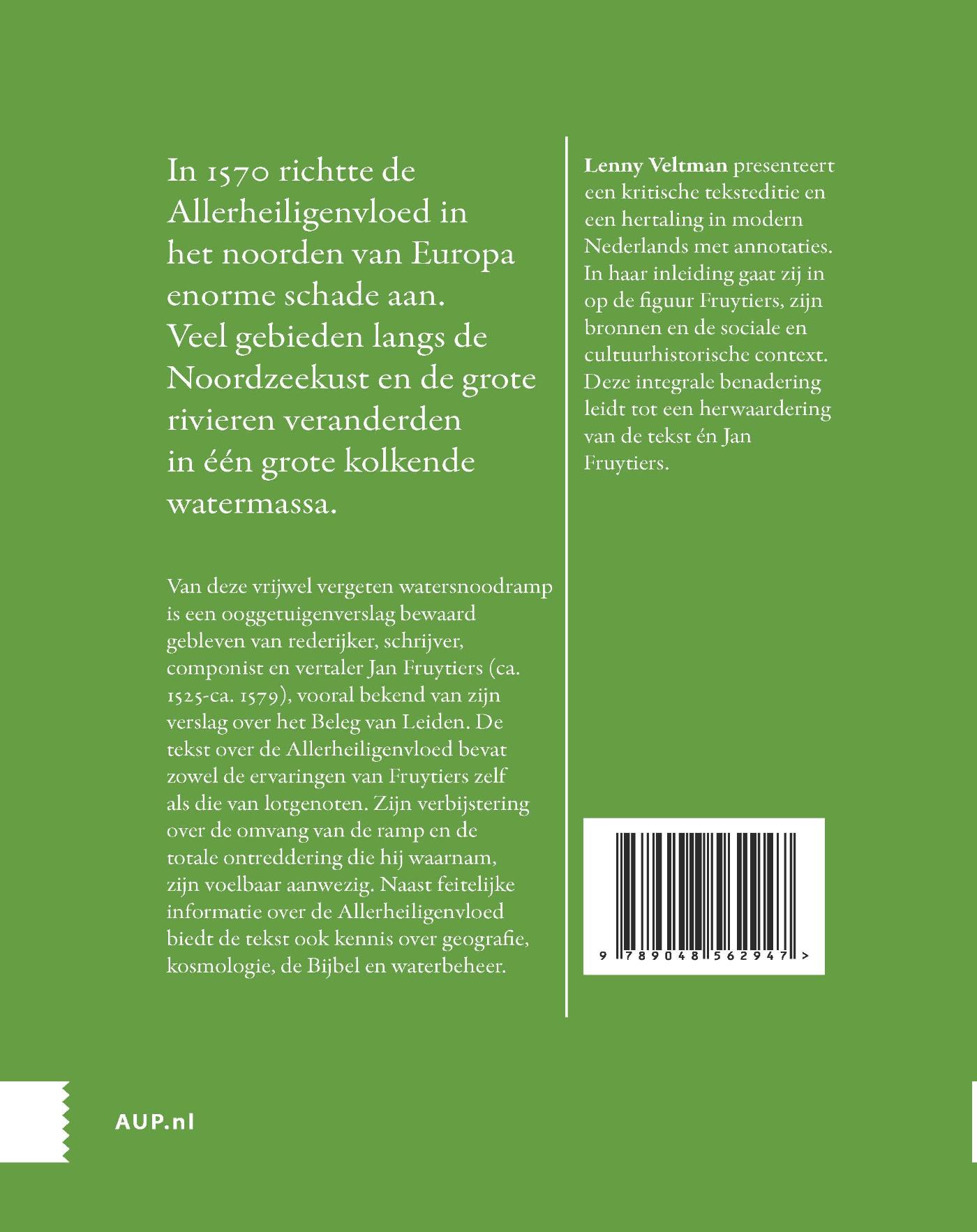 Achterkant van De Watersnoodramp van 1570