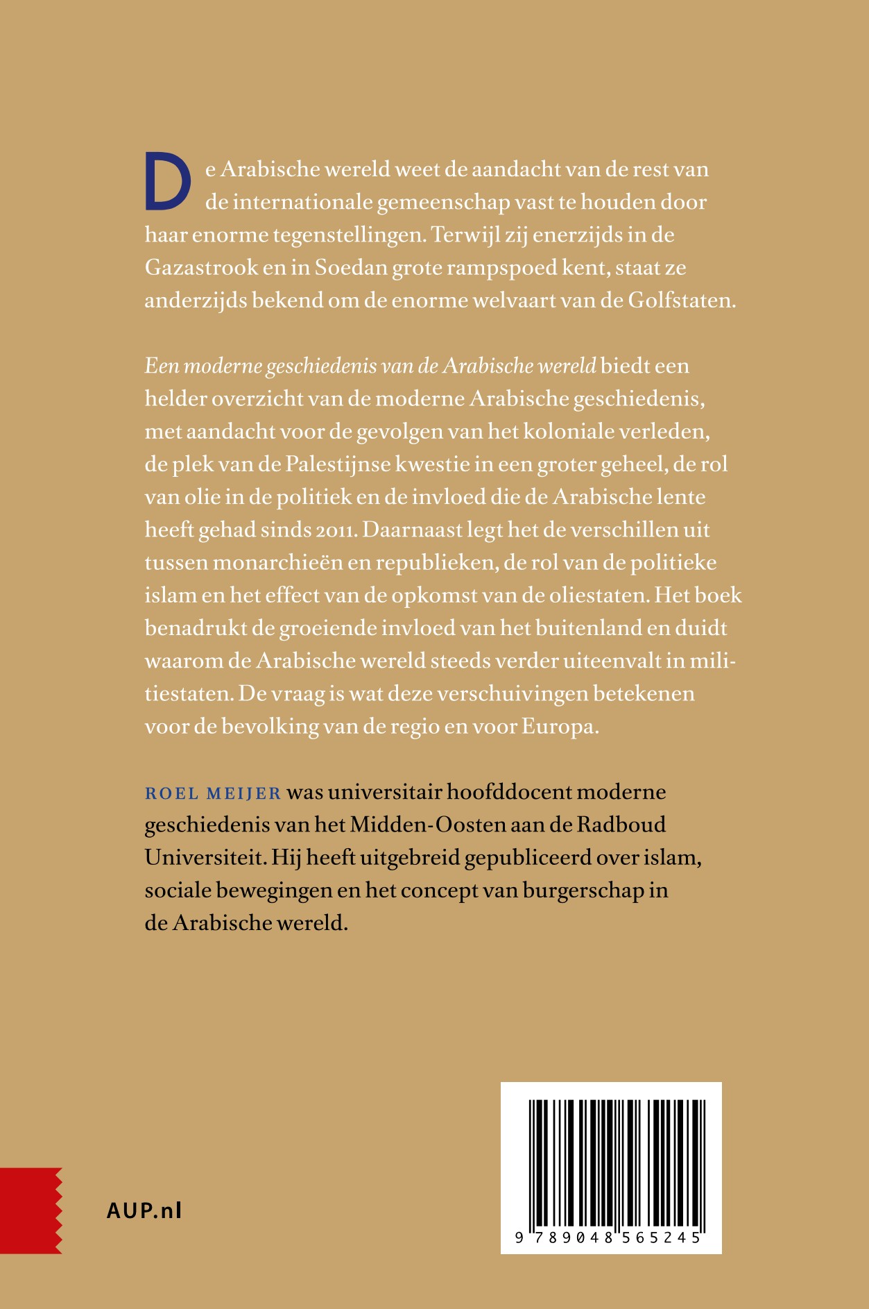 Achterkant van Een moderne geschiedenis van de Arabische wereld