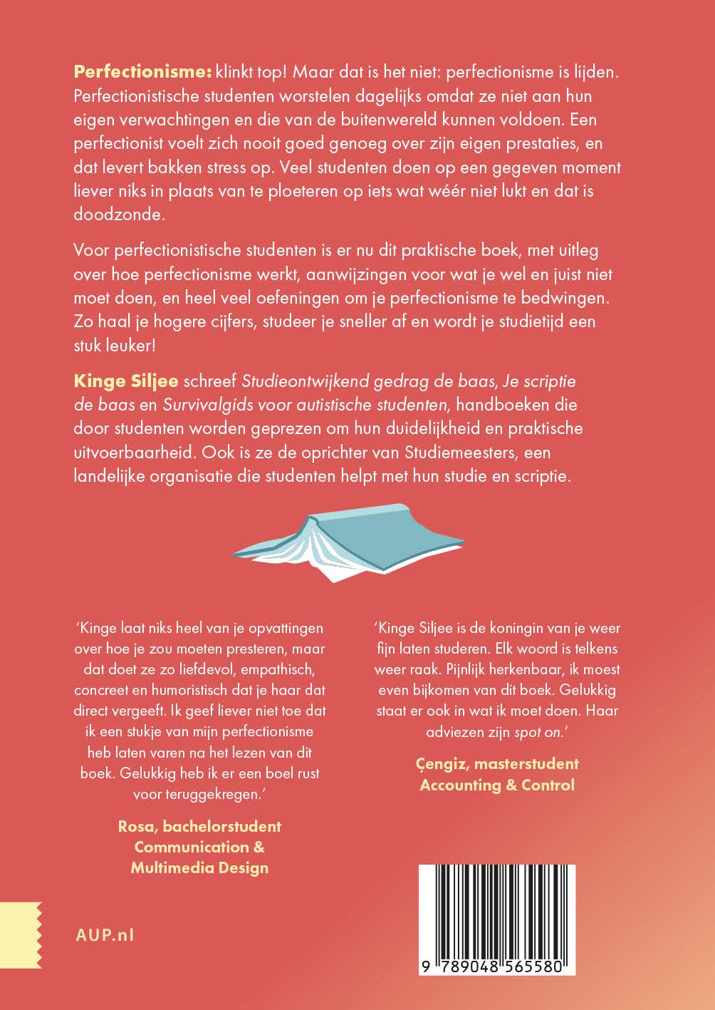 Achterkant van Je perfectionisme de baas