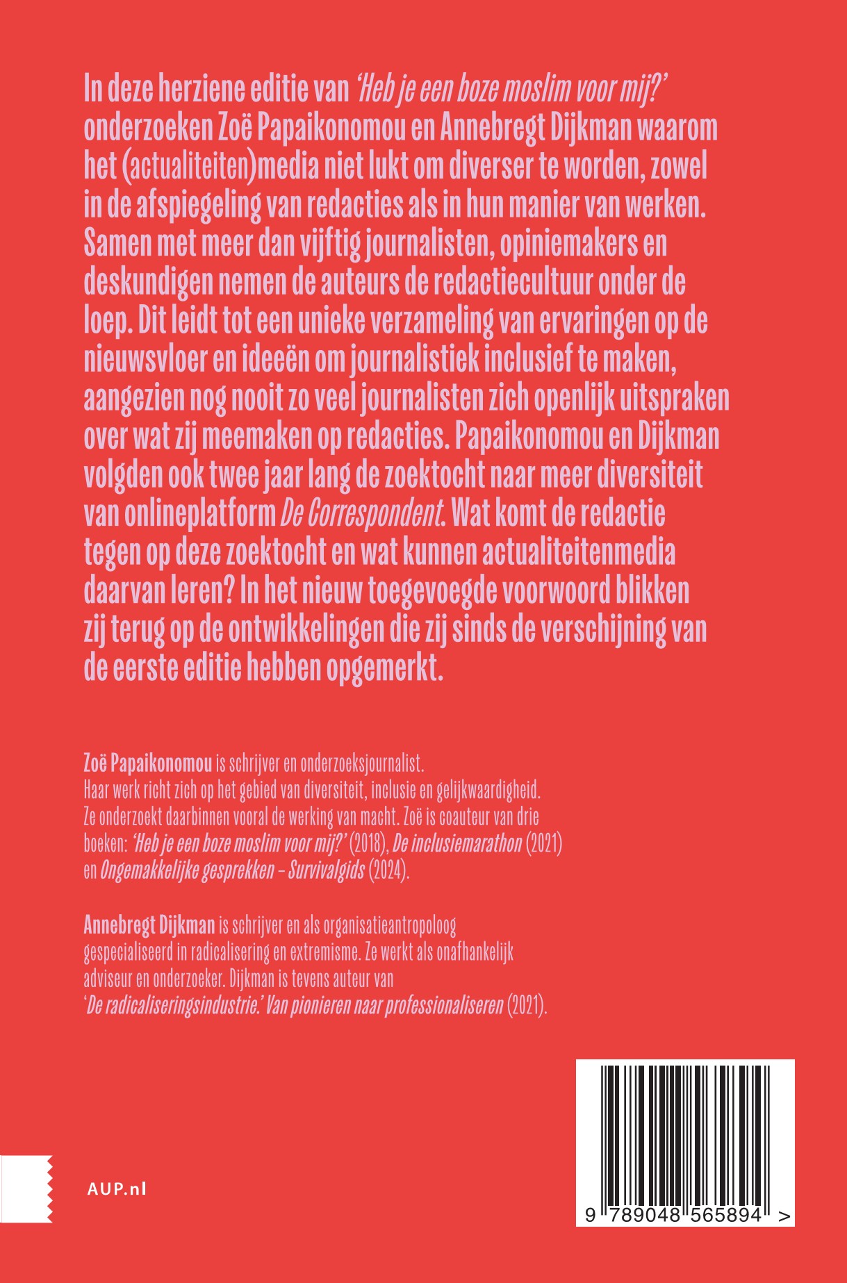 Achterkant van 'Heb je een boze moslim voor mij?'