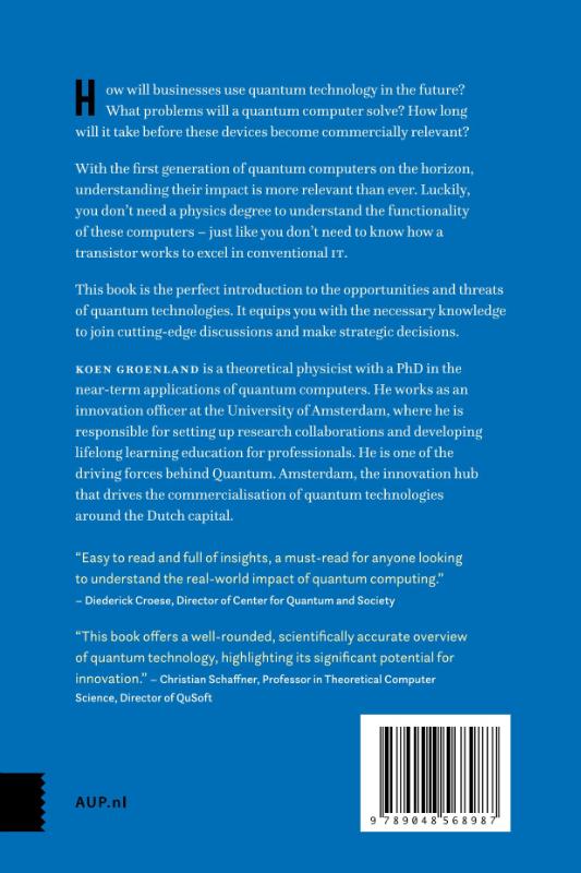 Achterkant van Introduction to Quantum Computing for Business