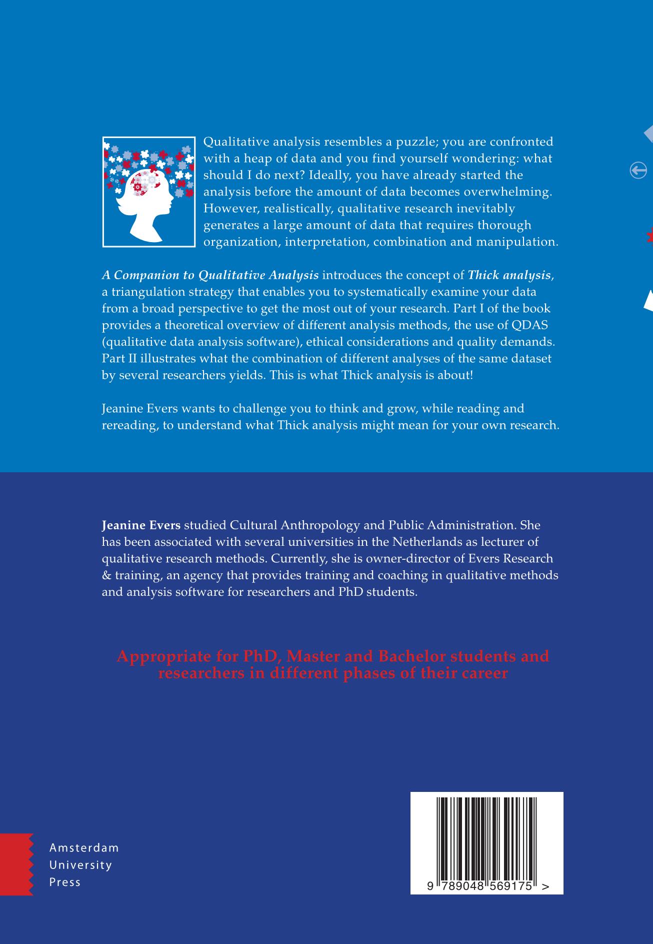 Achterkant van A Companion to Qualitative Analysis