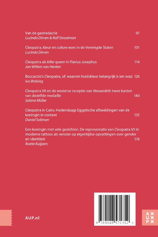 Achterkant van Cleopatra. Koningin van iedereen